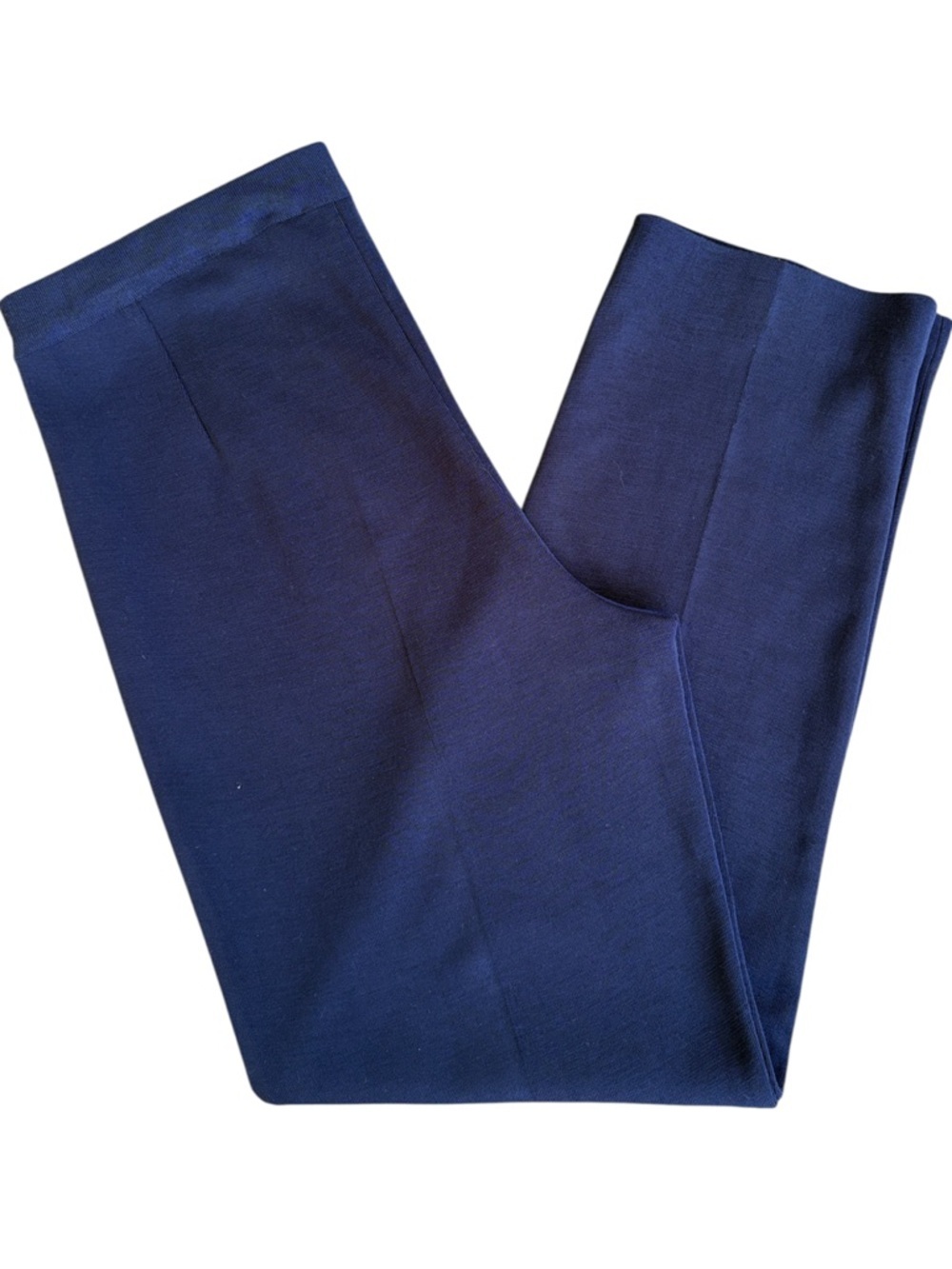 EUC Ming Wang Stretch Knit Pull-On Pants Navy Petite Medium